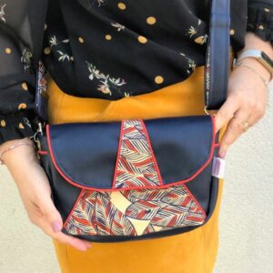 Le sac besace lupin porté