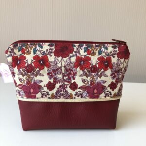 Porte monnaie coquelicot avec du tissu poppy