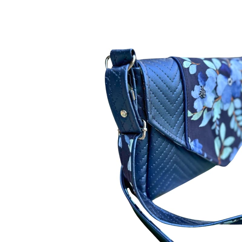 sac bandoulière rectangle bleu - fabrication français