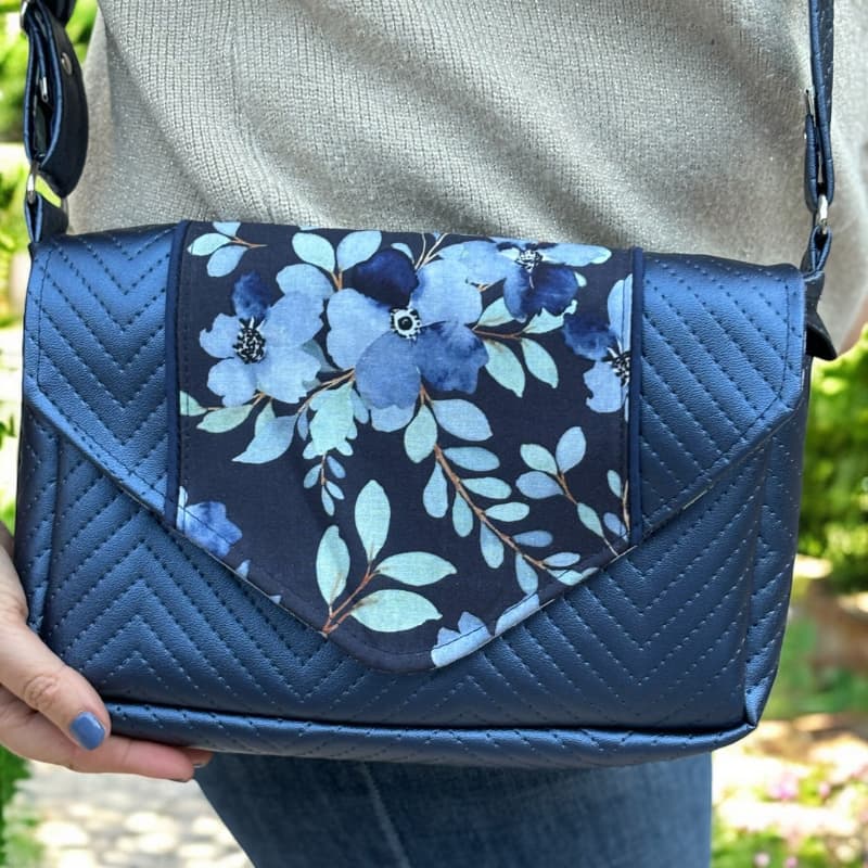 Sac bandoulière rectangle bleu