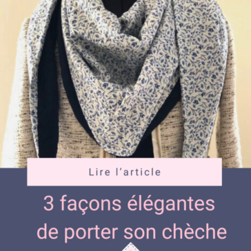 Porter son écharpe cousu main de Maison Pivoine