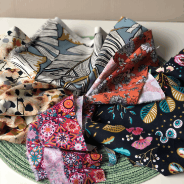 Chutes de tissus, les recycler en accessoires Maison Pivoine