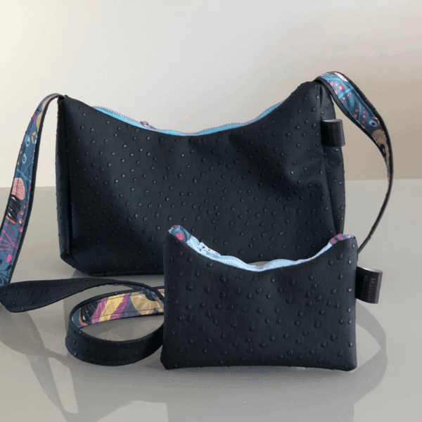 Duo : sac et porte-monnaie demi-lune