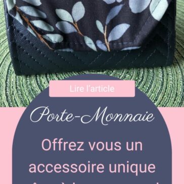 porte monnaie personnalisée à son style de couleur bleu et blanc