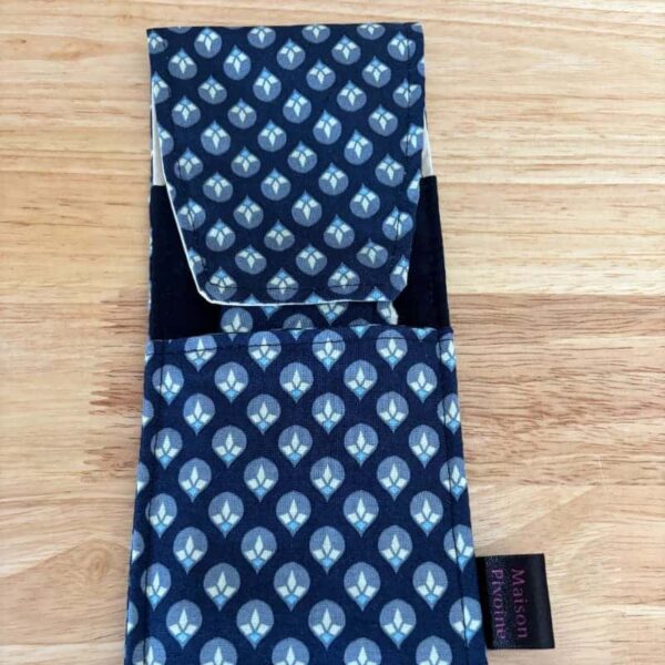 pochette à brosse à dents et rasoir cousu à la main par Maison Pivoine en France