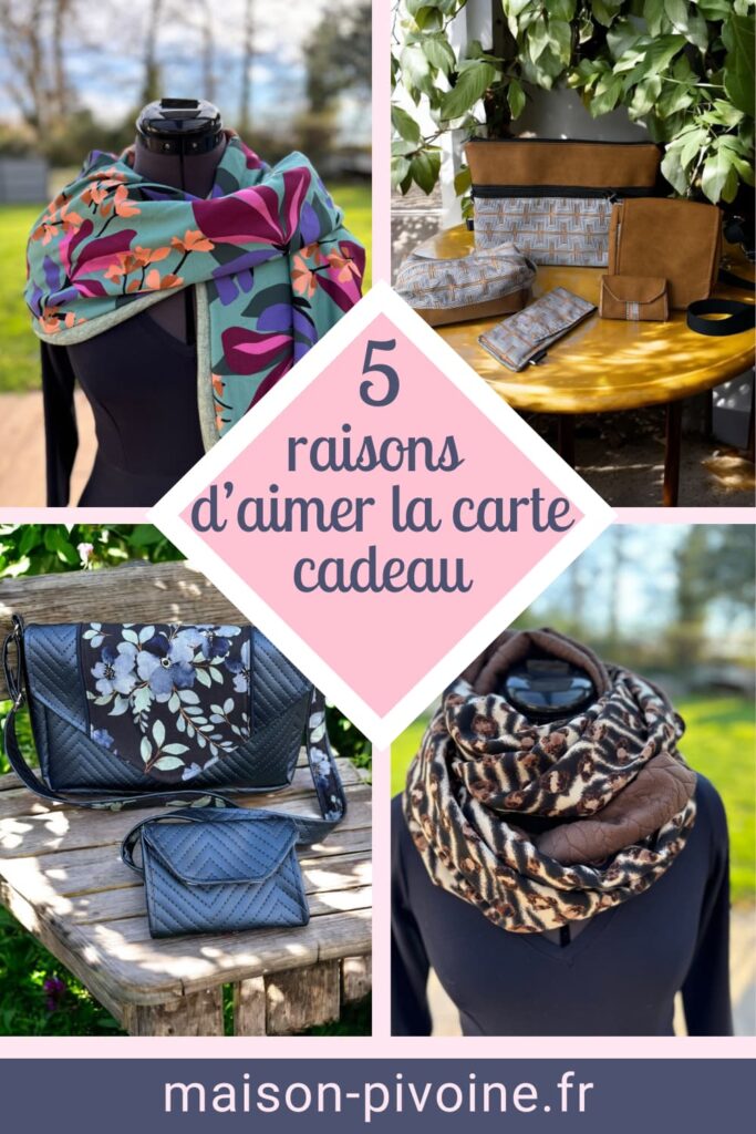 bon cadeau pour des creations artisanales maison pivoine