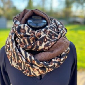 écharpe snood femme léopard