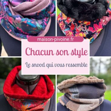 Différents style de snood, double, simple