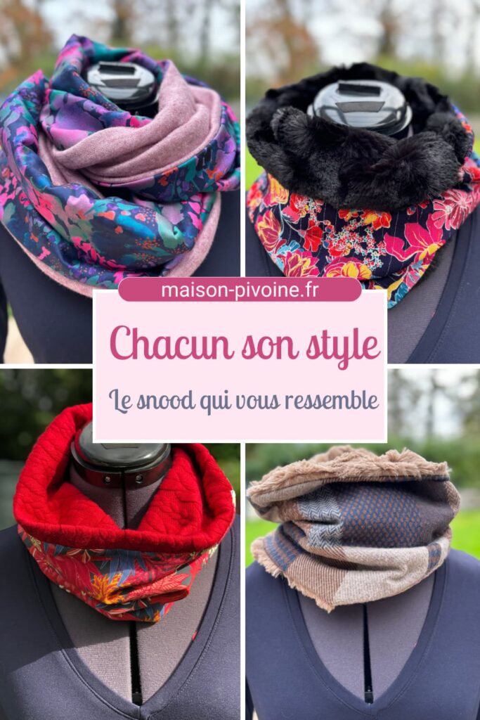 Différents style de snood, double, simple