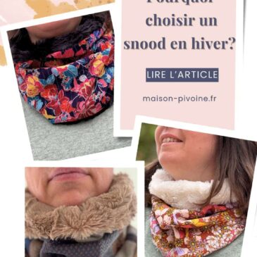 snood homme et femme coloré, fleuri et en laine