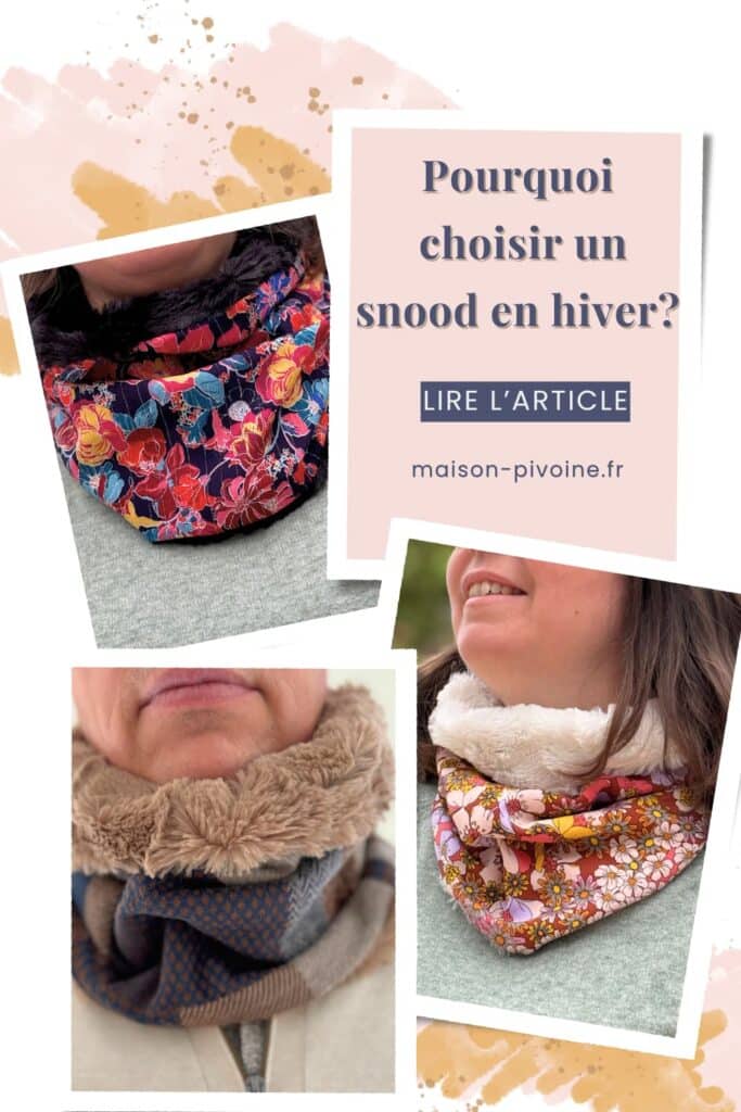 snood homme et femme coloré, fleuri et en laine