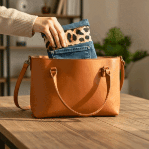 pochette-a-livre-tendance pochette à livre qui se glisse dans un sac à main - creation Maison pivoine Bretagne