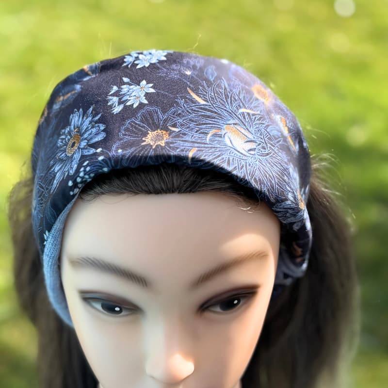 Bandeau cheveux femme confectionné à la main en France, à Quimperlé en Bretagne par Maison Pivoine