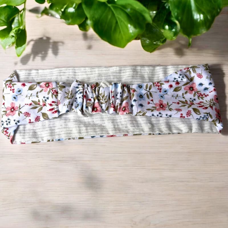 Bandeau cheveux femme confectionné à la main en France, à Quimperlé en Bretagne par Maison Pivoine