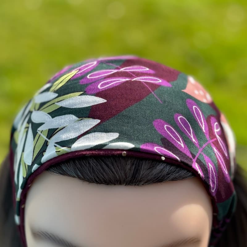 Bandeau cheveux femme confectionné à la main en France, à Quimperlé en Bretagne par Maison Pivoine