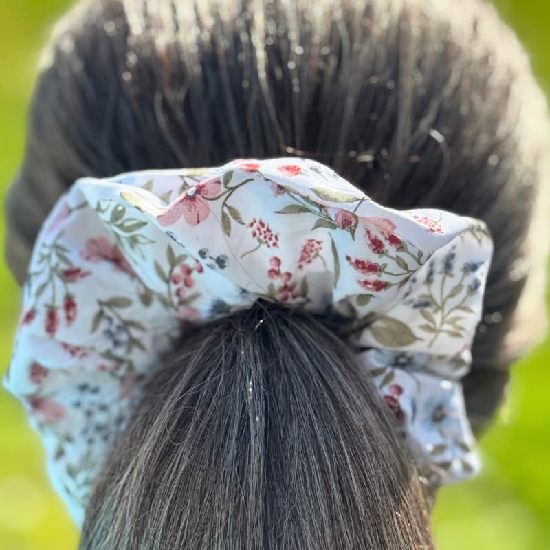 Chouchou cheveux cousu à la main en bretagne par Maison Pivoine