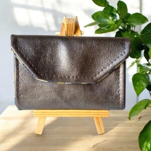Porte-cartes homme marron « Noyer »