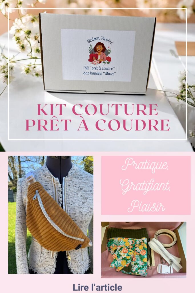 Kit couture prêt à coudre maison pivoine