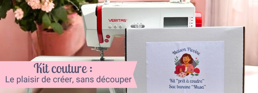 Kit couture, machine à coudre avec la box couture prêt à etre cousue