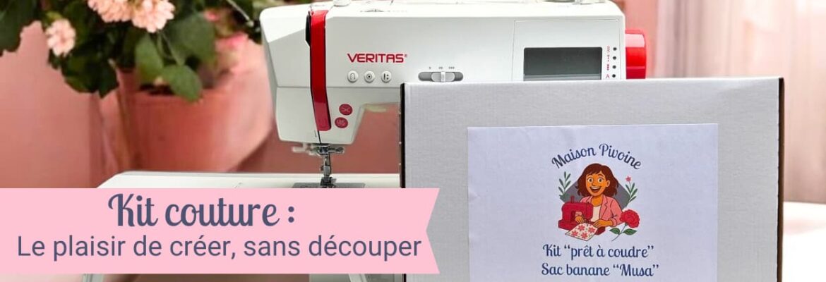Kit couture, machine à coudre avec la box couture prêt à etre cousue
