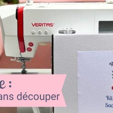 Kit couture, machine à coudre avec la box couture prêt à etre cousue