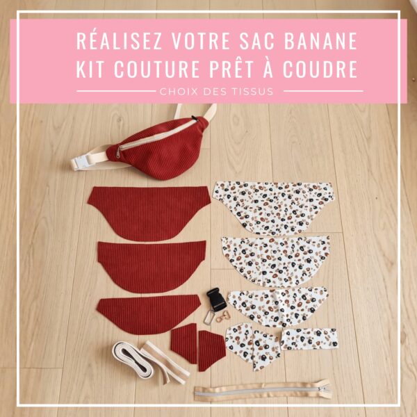 Kit couture sac banane pret à coudre