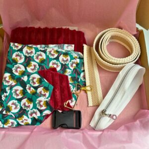 Kit couture sac banane rouge
