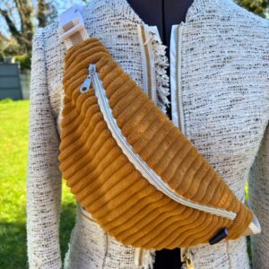 Sac banane velours côtelé