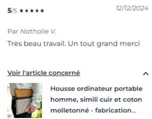 avis positif sur les pochettes d'ordinateur pour les hommes
