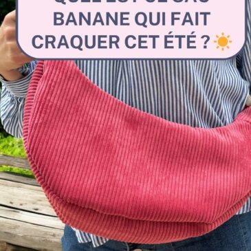Sac banane en velours