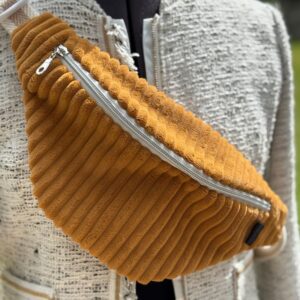 sac banane en velours côtelé