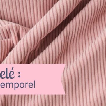 Velours côtelé, matière douce, chic , intemporelle