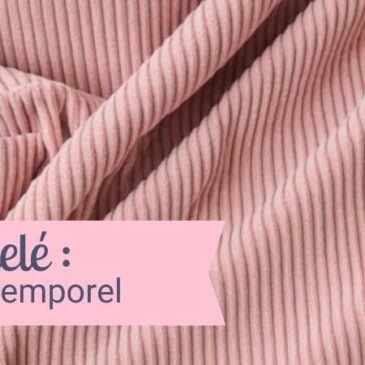 Velours côtelé, matière douce, chic , intemporelle
