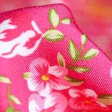 viscose, tissu dans les teintes de rose à fleur