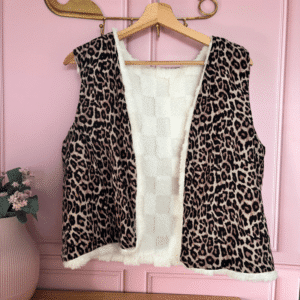 Gilet de berger femme léopard