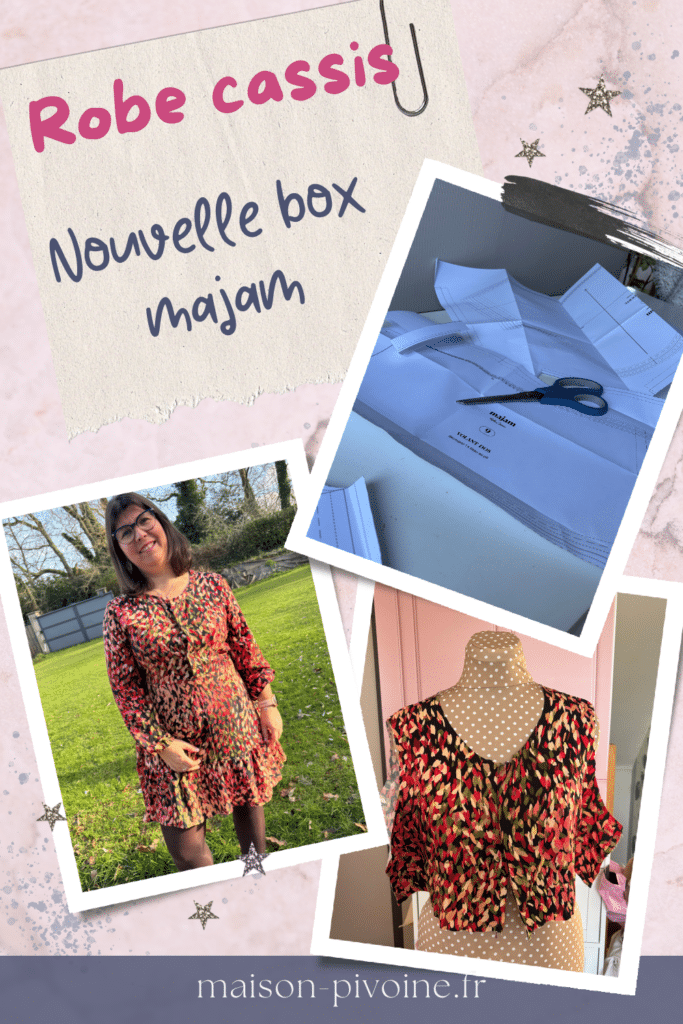 robe-cassie-box-majam Avant/après de la robe Cassie de Majam : de la découpe aux finitions, avec mes retours, points de vigilance et conseils couture. Une robe féminine, confortable et pleine de détails.