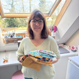 Nathalie la créatrice de maison Pivoine à Quimperlé en Bretagne